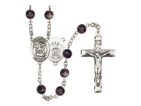 Saint Michael the Archangel/Air Force<br>R6004-8076--1 7mm Rosary