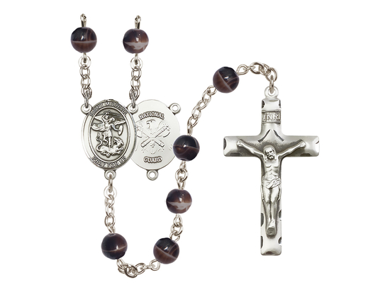 Saint Michael the Archangel/National Guard<br>R6004-8076--5 7mm Rosary