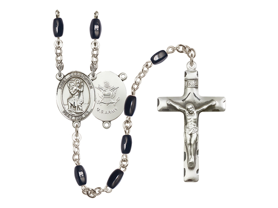 Saint Christopher/Army<br>R6005-8022--2 Rosary