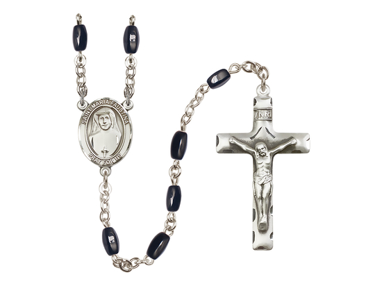 Saint Maria Faustina<br>R6005 8x5mm Rosary