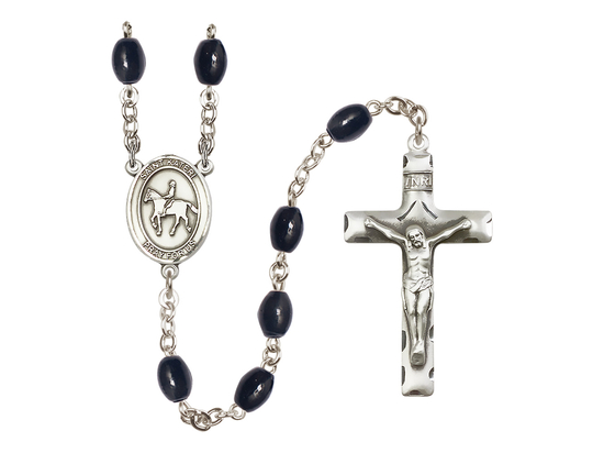 Blessed Kateri Tekakwitha/Equestrian<br>R6006 8x6mm Rosary