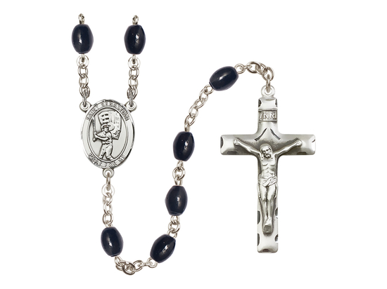 Saint Sebastian/Baseball<br>R6006 8x6mm Rosary