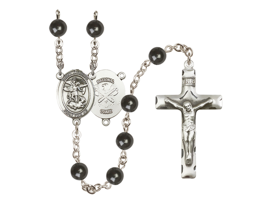 Saint Michael the Archangel/National Guard<br>R6007-8076--5 7mm Rosary