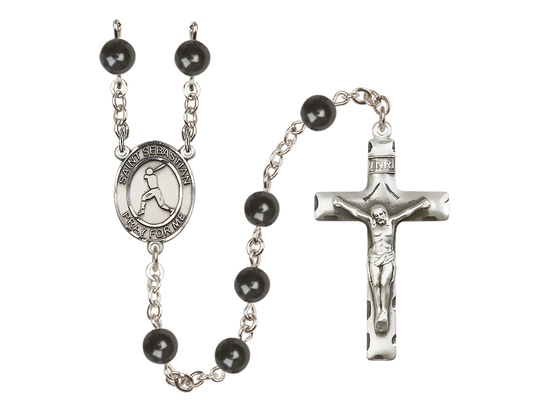Saint Sebastian/Baseball<br>R6007 7mm Rosary