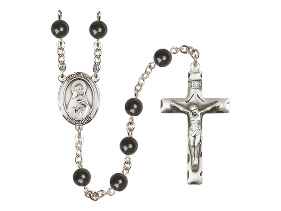Saint Rita of Cascia/Baseball<br>R6007 7mm Rosary