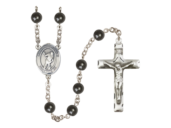 Saint Christopher/Lacrosse<br>R6007 7mm Rosary