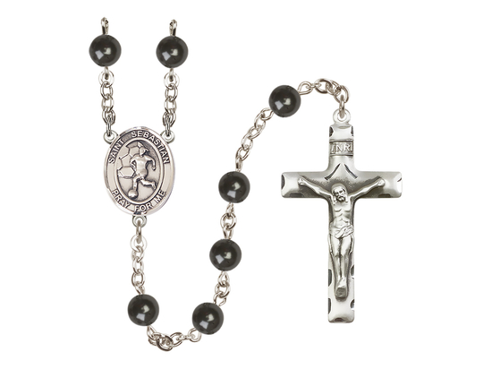 Saint Sebastian/Soccer<br>R6007 7mm Rosary