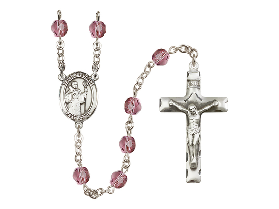 Saint Augustine<br>R6013-8007 6mm Rosary<br>Available in 12 colors