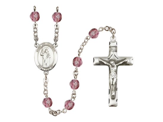 Saint Columbkille<br>R6013-8399 6mm Rosary<br>Available in 12 colors