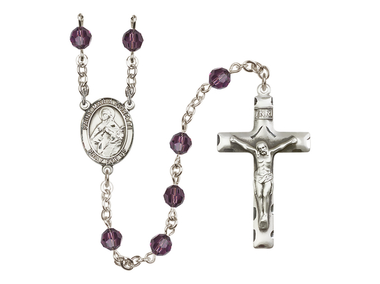 Saint Maria Goretti<br>R9400-8208 6mm Rosary<br>Available in 12 colors
