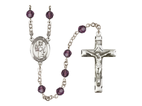 Saint Uriel the Archangel<br>R9400-8378 6mm Rosary<br>Available in 12 colors