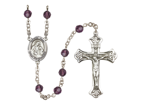 Santa Ana<br>R9401-8002SP 6mm Rosary<br>Available in 12 colors