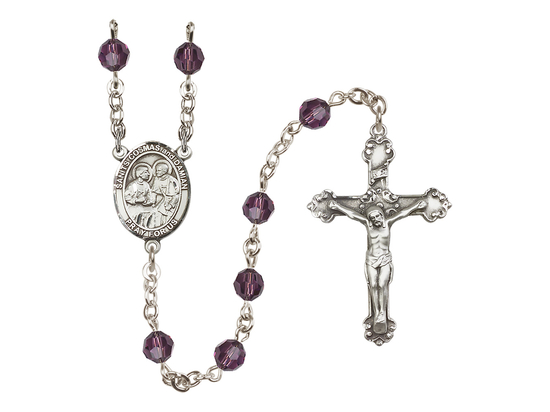 Saints Cosmas & Damian<br>R9402-8132 6mm Rosary<br>Available in 12 colors