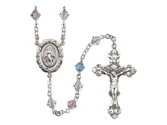 Miraculous<br>R9587 6mm Rosary<br>Available in 14 colors