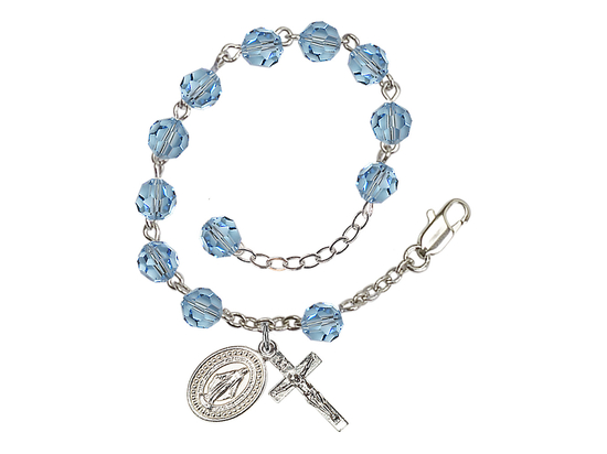 Miraculous<br>RB0866 6mm Rosary Bracelet<br>Available in 19 colors