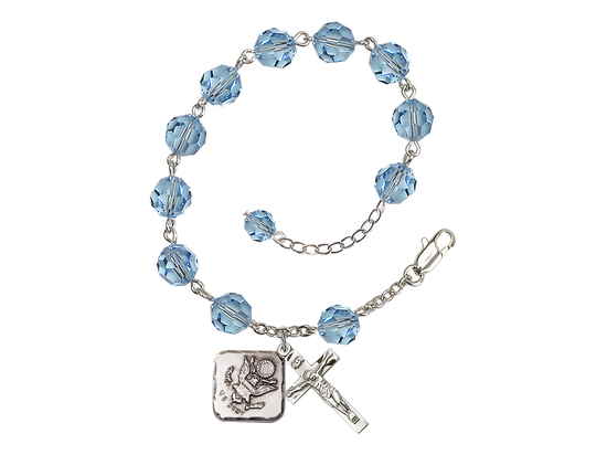 Army Diamond<br>RB0870-1180--2 8mm Rosary Bracelet<br>Available in 19 colors