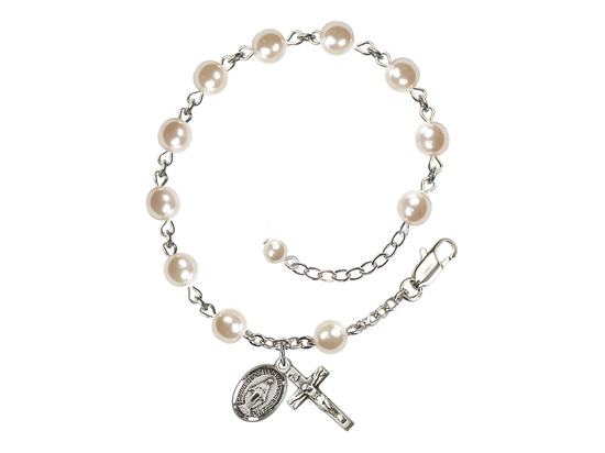 RB0905 Series Rosary Bracelet<br>Plated