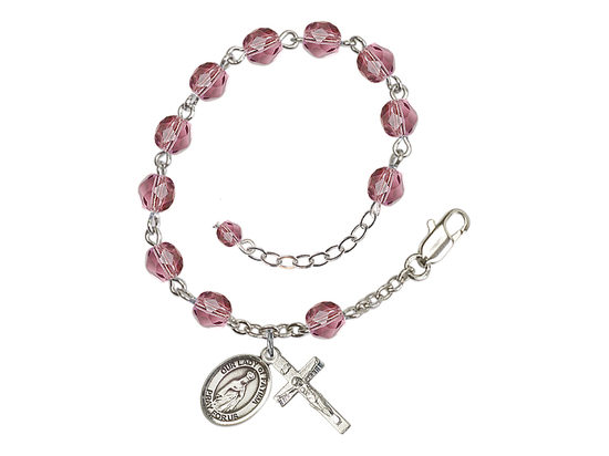 Our Lady of Fatima<br>RB6000-9205 6mm Rosary Bracelet<br>Available in 11 colors