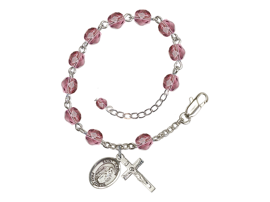 Saint Aaron<br>RB6000-9254 6mm Rosary Bracelet<br>Available in 11 colors