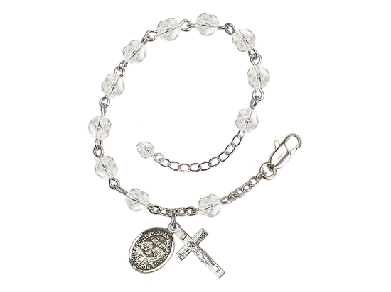 Saints Cosmas & Damian<br>RB6000-9132 6mm Rosary Bracelet<br>Available in 11 colors