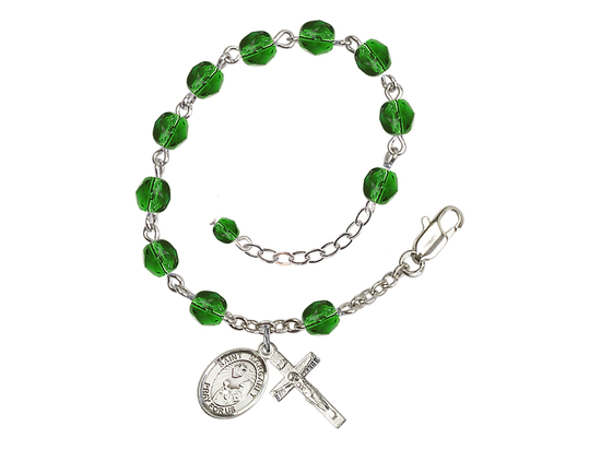 Saint Margaret Mary Alacoque<br>RB6000-9072 6mm Rosary Bracelet<br>Available in 11 colors