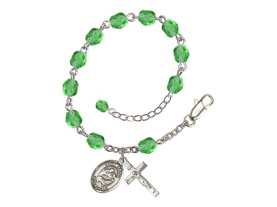 Saint Jason<br>RB6000-9051 6mm Rosary Bracelet<br>Available in 11 colors