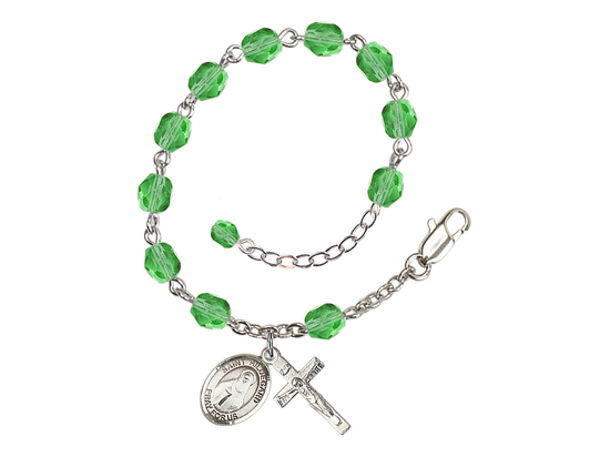 Saint Hildegard von Bingen<br>RB6000-9260 6mm Rosary Bracelet<br>Available in 11 colors
