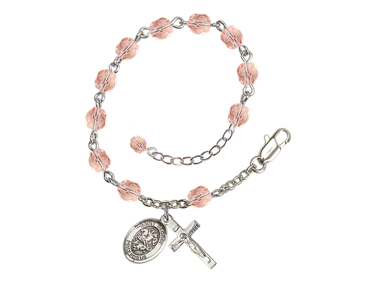 Saint George<br>RB6000-9040 6mm Rosary Bracelet<br>Available in 11 colors