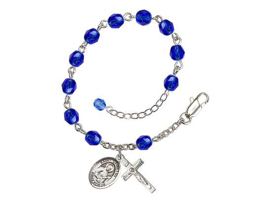 Saint Camillus of Lellis<br>RB6000-9019 6mm Rosary Bracelet<br>Available in 11 colors