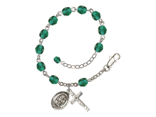 Saint Luke the Apostle<br>RB6000-9068 6mm Rosary Bracelet<br>Available in 11 colors
