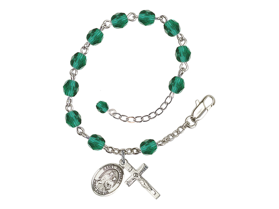 Saint Raphael the Archangel<br>RB6000-9092 6mm Rosary Bracelet<br>Available in 11 colors