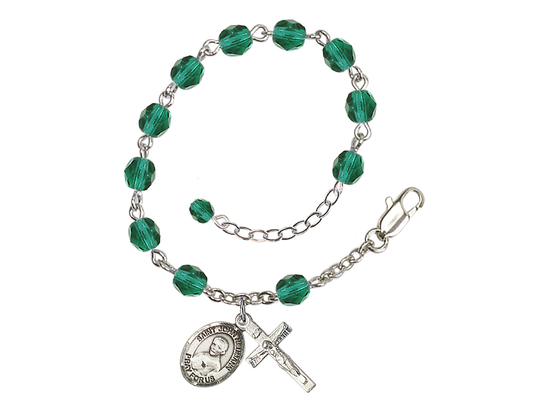 Saint John Neumann<br>RB6000-9204 6mm Rosary Bracelet<br>Available in 11 colors