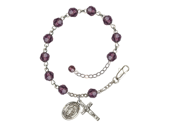 Saint Clement<br>RB9400-9340 6mm Rosary Bracelet<br>Available in 12 colors