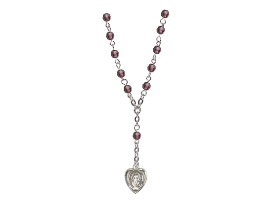 Miraculous<br>RN0034-0706M 4mm Rosary Necklace