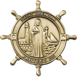 Saint Brendan Boat Plaque<br> 1032 - 3 x 3