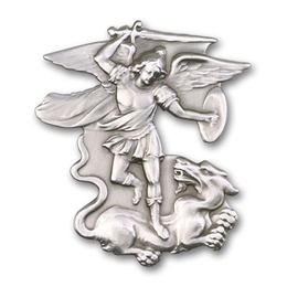 Saint Michael the Archangel<br>1045V - 2 x 1 3/4<br>Visor Clip