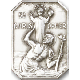 Saint Christopher<br>1049V - 1 3/8 x 1<br>Visor Clip