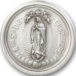Our Lady of Guadalupe<br>1073V - 1 1/8 x 1 1/8<br>Visor Clip
