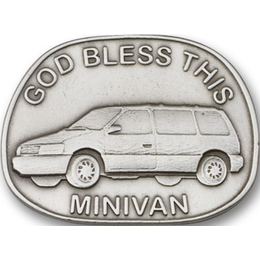 God Bless This Mini-Van<br>1083V - 1 x 1 3/8<br>Visor Clip
