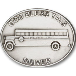 God Bless This Bus Driver<br>1084V - 1 1/2 x 1 7/8<br>Visor Clip