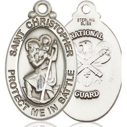 St Christopher National Guard<br>1175--5 - 1 1/8 x 1 1/4