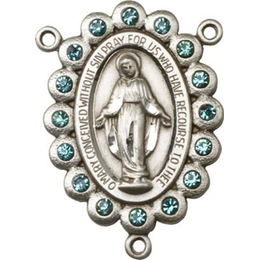 Miraculous<br>2010CTR - 1 1/8 x 3/4<br>Rosary Center