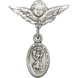 St Christopher<br>Baby Badge - 4121C/0735