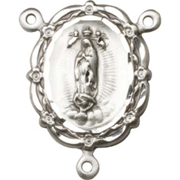 Our Lady of Guadalupe<br>4146FCTR - 7/8 x 5/8<br>Rosary Center