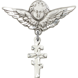Greek Orthadox Cross<br>Baby Badge - 5654/0733