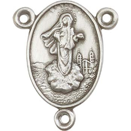 Our Lady of Medjugorje<br>5836CTR - 7/8 x 3/4<br>Rosary Center