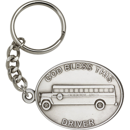 God Bless This Bus Driver<br>5884SRC - 1 1/2 x 2 1/4<br>KeyChain