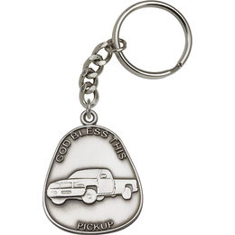 God Bless This Pickup<br>5886SRC - 1 7/8 x 1 1/2<br>KeyChain