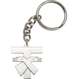 Franciscan Cross<br>6073SRC - 1 3/8 x 1 1/8<br>KeyChain