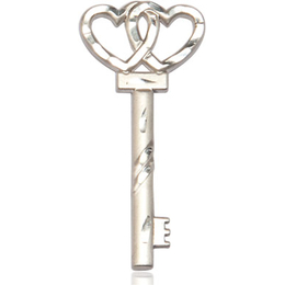 Key w/Double Hearts<br>Available in 2 Sizes